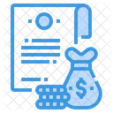Finance Contract  Icon