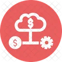 Finance Database Financial Cloud Internet Trade Market Icon