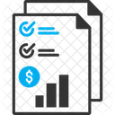 Finance Evaluation Business Rate Chart Data Representation Icon