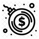 Finance Explosion Bomb Explosion Bombshell Icon