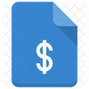 Dollar File Document Icon