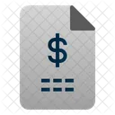 Finance File Paper Money Icon