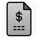Finance File Paper Money Icon
