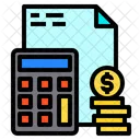 Calulator File Money Icon