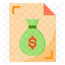 Money Bag Document Icon