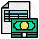 Finance File Finance Report Bookkeeping Icon