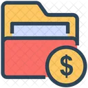 Seo Folder Dollar Icon