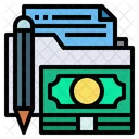 Finance Folder Accounting Folder Money Icon