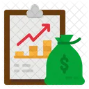 Money Chart Analysis Graph Line Icon