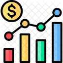 Benchmark Bar Chart Data Analytics Icon