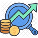 Finance Growth Search Icon