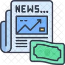 Finance Newspaper Currency Icon