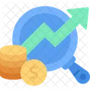 Finance Growth Search Icon