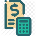 Finance Receipt Calc Icon