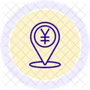 Finance Location Black Outline Icon Icon