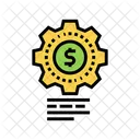 Money Working Mechanical Icon