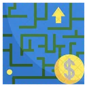 Finance Maze Solution Strategy Icon