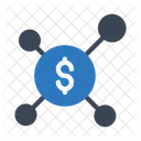 Dollar Connection Network Icon