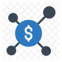 Dollar Connection Network Icon