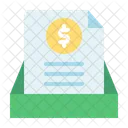 Finance Paper Document Coin Icon