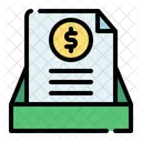 Document Bank Coin Icon