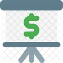 Finance Presentation Money Presentation Dollar Presentation Icon