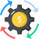 Gear Dollar Setting Icon