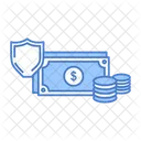Finance Protection Dollar Coins Icon