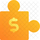Puzzle Money Dollar Icon