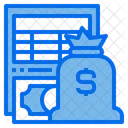Finance Report Finance File Bookkeeping Icon