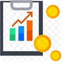 Finance Report Increase Growth Money Icon