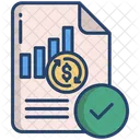 Finance Report Finance Graph Growth Icon