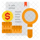 Business Paper Maginfier Icon