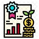 Reward Growth Money Stact Icon