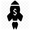 Money Dollar Rocket Icon