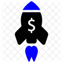 Money Dollar Rocket Icon