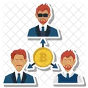 Bitcoin Office Team Icon