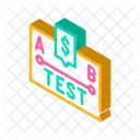 A B Test Isometric Icon