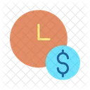 Iclock Dollar Finance Time Management Time Managment Icon