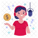Financement des podcasts  Icône