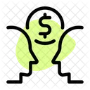 Financer Two People And Money Business Mind Icon