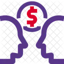 Financer Two People And Money Business Mind Icon