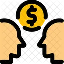 Financer Two People And Money Business Mind Icon