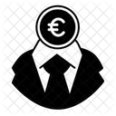 White Collar Eur Pen Draw Icon