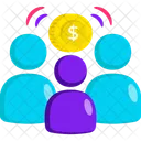 Crowdfunding Dinero Finanzas Icono