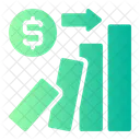 Financial Chain Bankrupt Icon