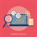 Financial Analyst Calculator Icon