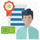 Financial Achiever Target Achiever Businessman Icon