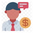 Financial Advisor Avatar Consultant Icon