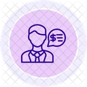 Financial Advisor Line Icon Icon